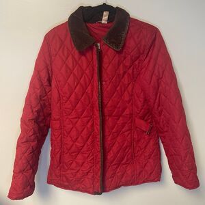 Red Quilted Jacket by White Stag